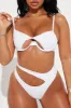 Katy Cutout 2 Piece Swimsuit - White sold by Fashion Nova