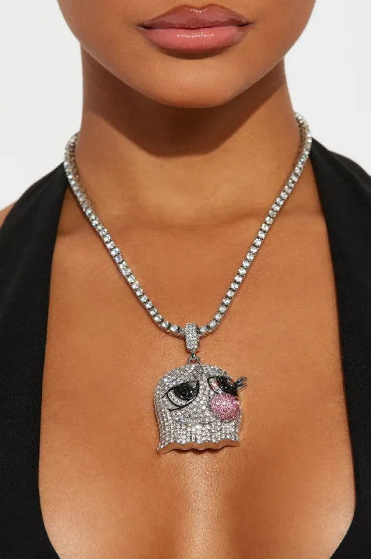 Bubble Gum Baddie Necklace - Silver sold by Fashion Nova