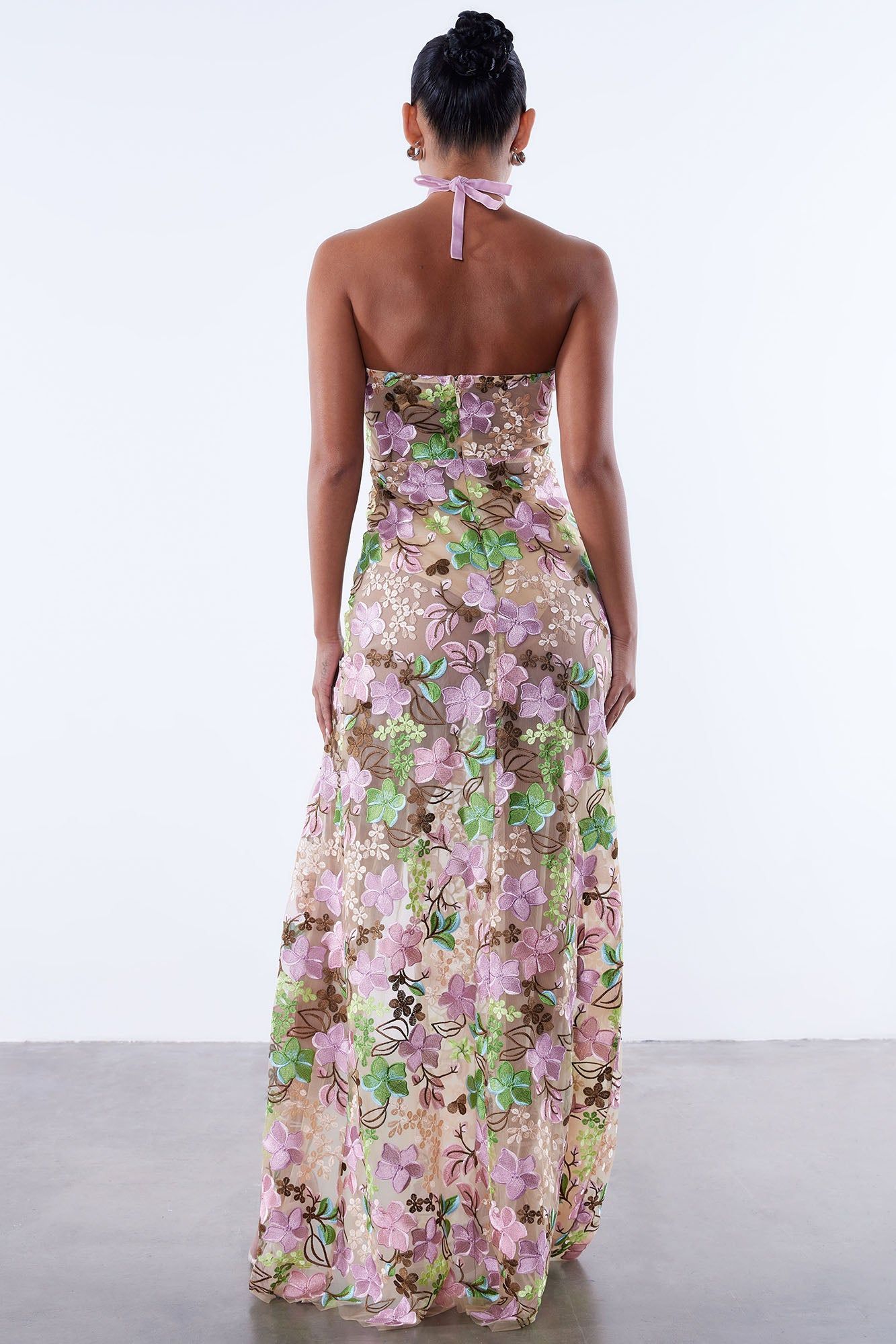 Tiana Floral Maxi Dress - Nude/combo sold by Fashion Nova product image thumbnail 3