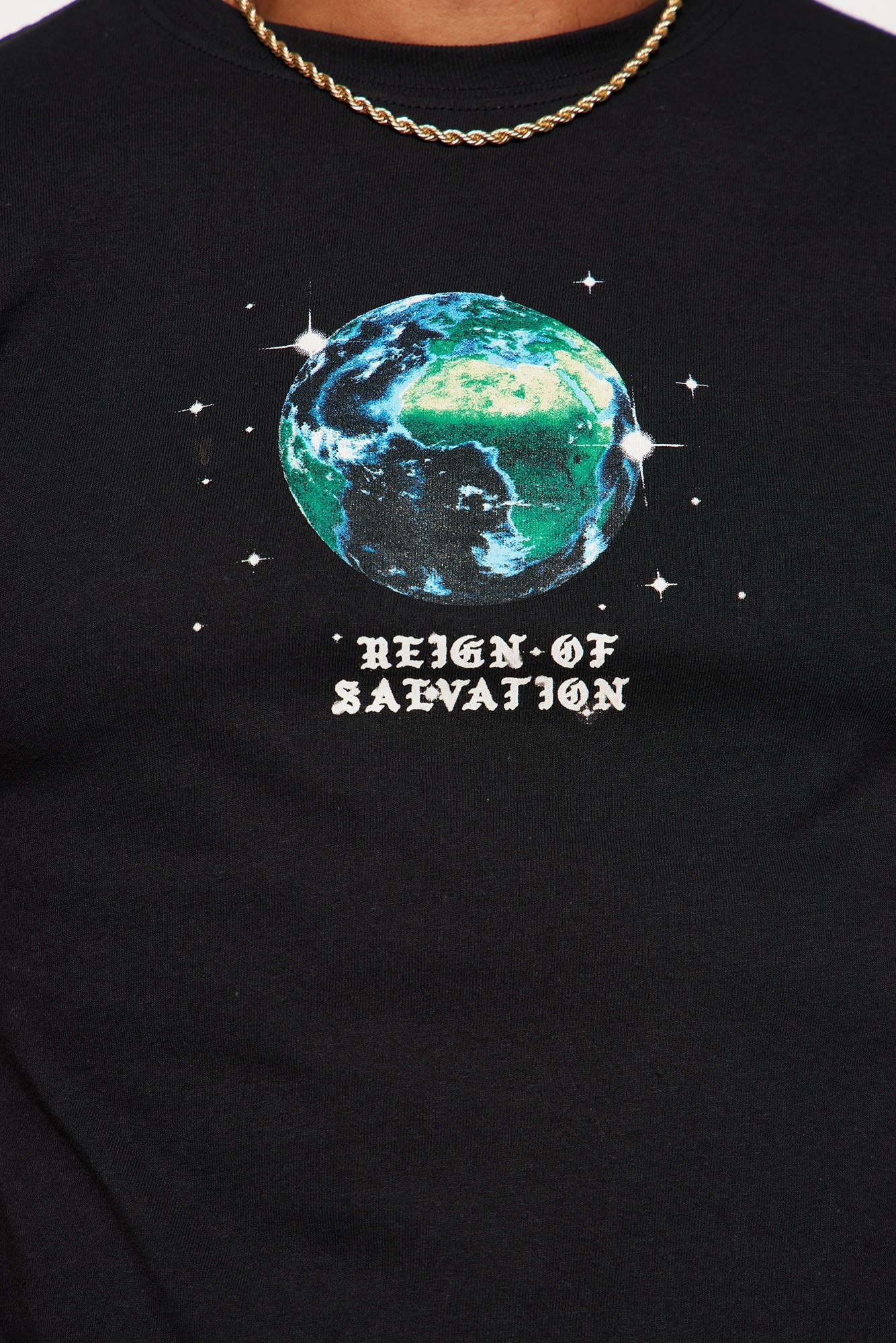 Reign Of Salvation Short Sleeve Tee - Black sold by Fashion Nova product image thumbnail 5