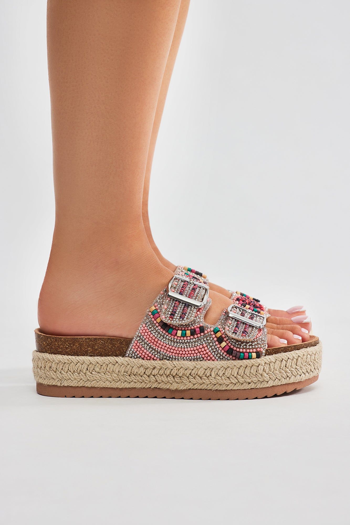 Made For Sunny Days Platform Sandals - Pink sold by Fashion Nova product image thumbnail 4