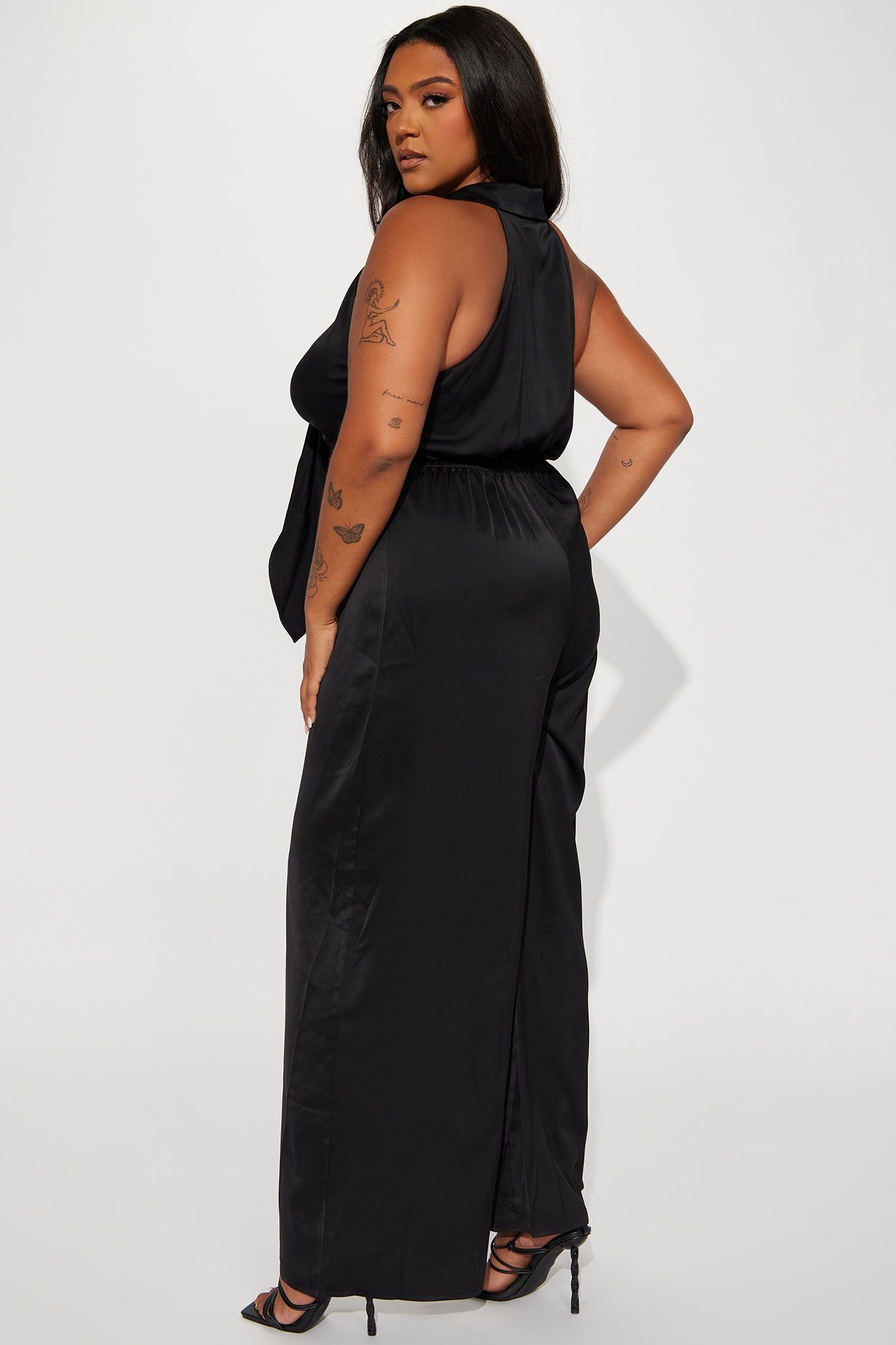 Brynlii Satin Jumpsuit - Black sold by Fashion Nova product image thumbnail 6
