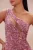 Esme Sequin Feather Mini Dress - Pink sold by Fashion Nova
