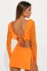 Don't Call Mesh Micro Mini Dress - Orange sold by Fashion Nova