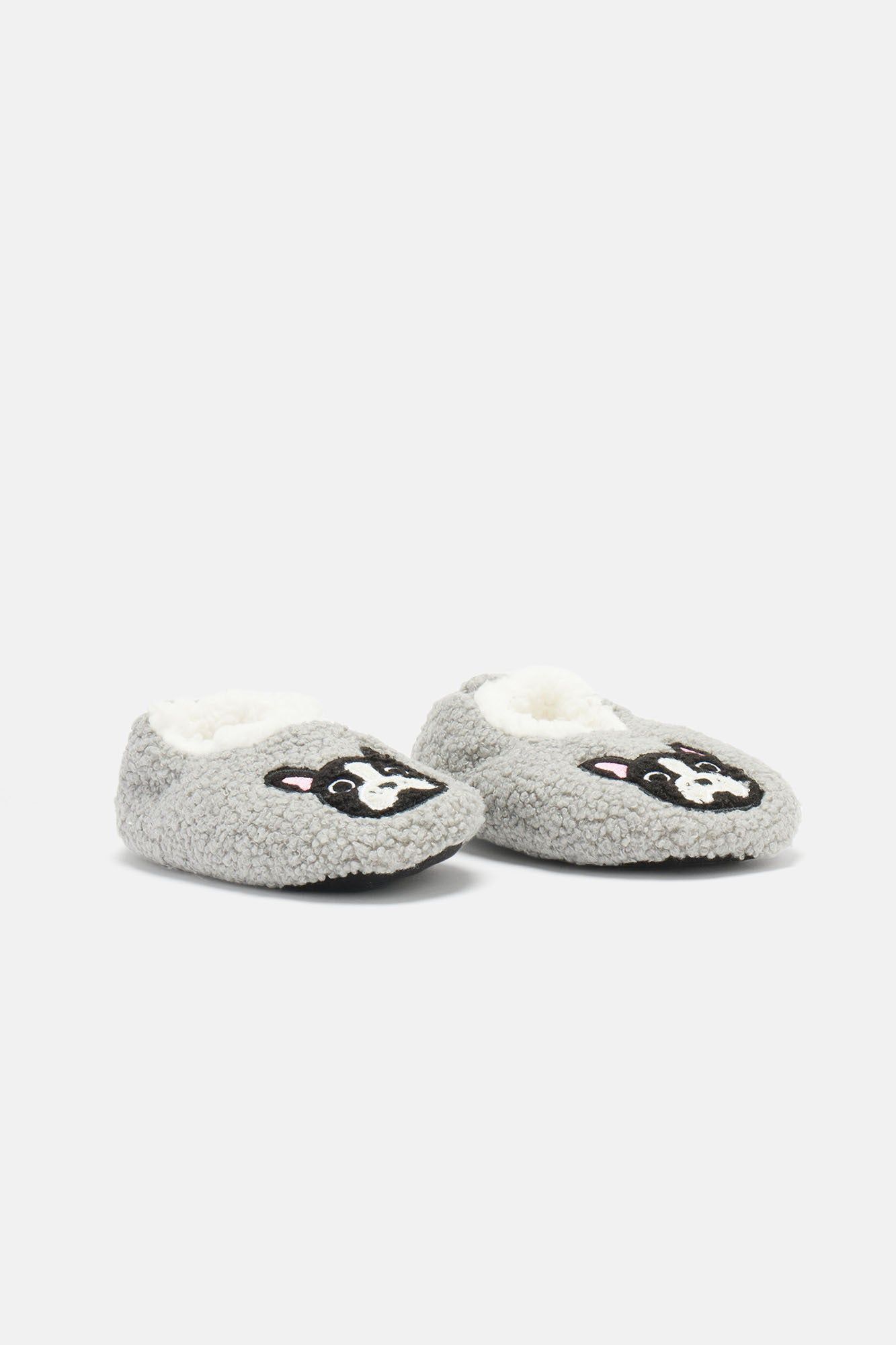 Mini Icon Fuzzy Babba Slippers - Grey sold by Fashion Nova product image thumbnail 2