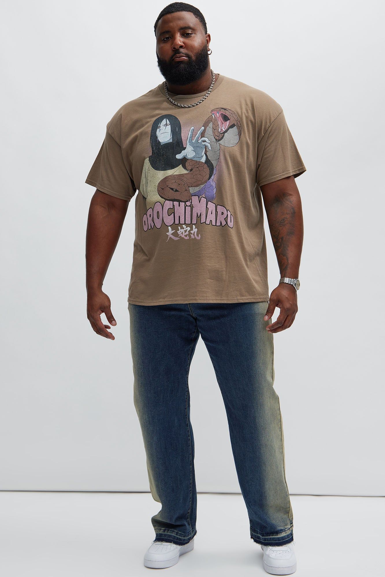 Naruto Orochimaru Short Sleeve Tee - Tan sold by Fashion Nova product image thumbnail 5
