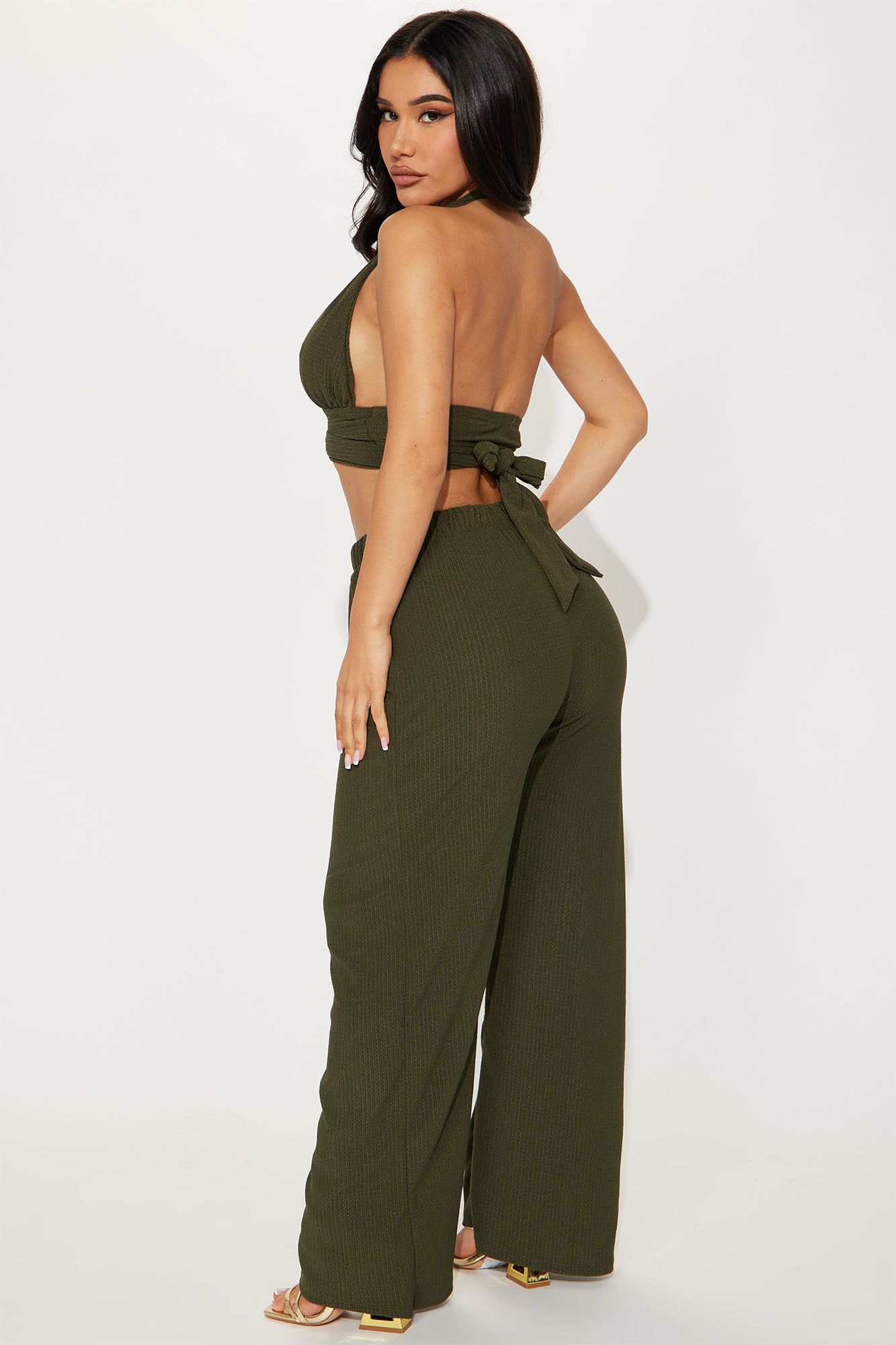 Say Something Pant Set - Olive sold by Fashion Nova product image thumbnail 3