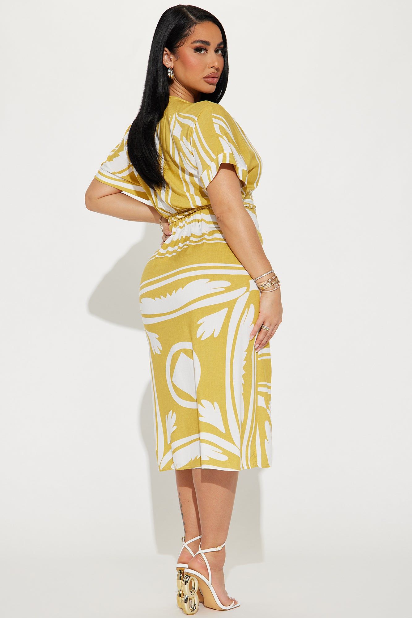 Cassie Midi Dress - Mustard sold by Fashion Nova product image thumbnail 3