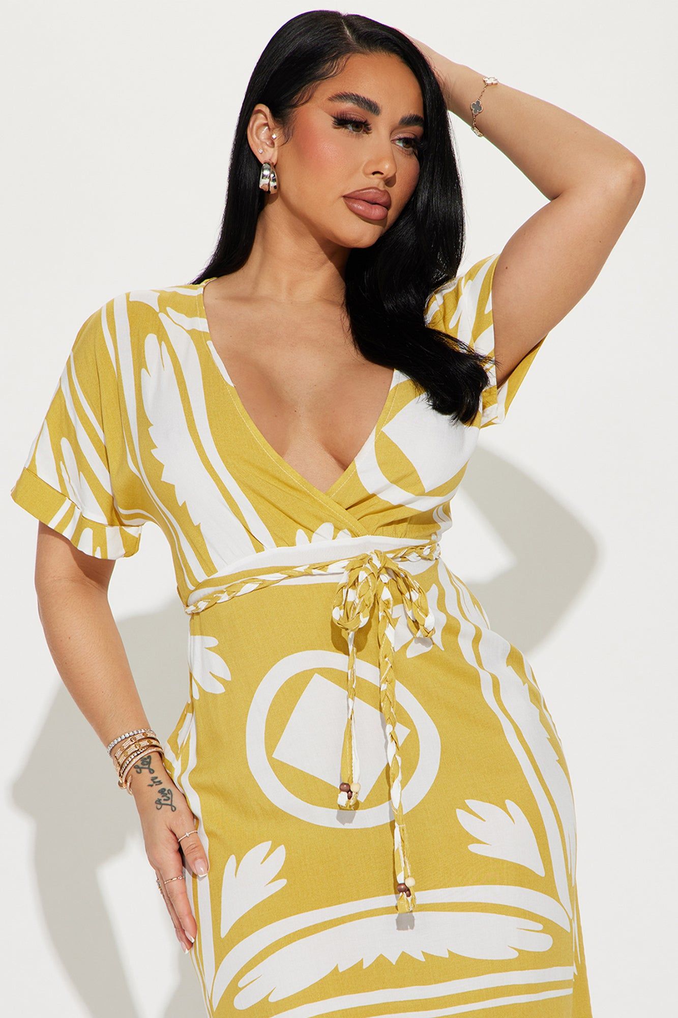 Cassie Midi Dress - Mustard sold by Fashion Nova product image thumbnail 2