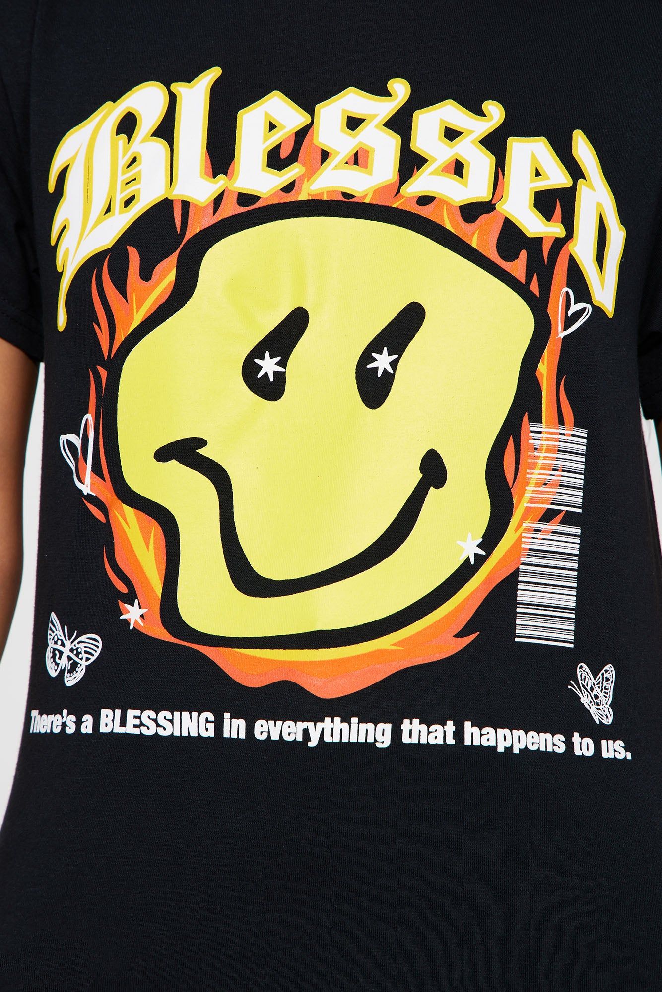Blessed Smile Graphic Tee - Black sold by Fashion Nova product image thumbnail 3