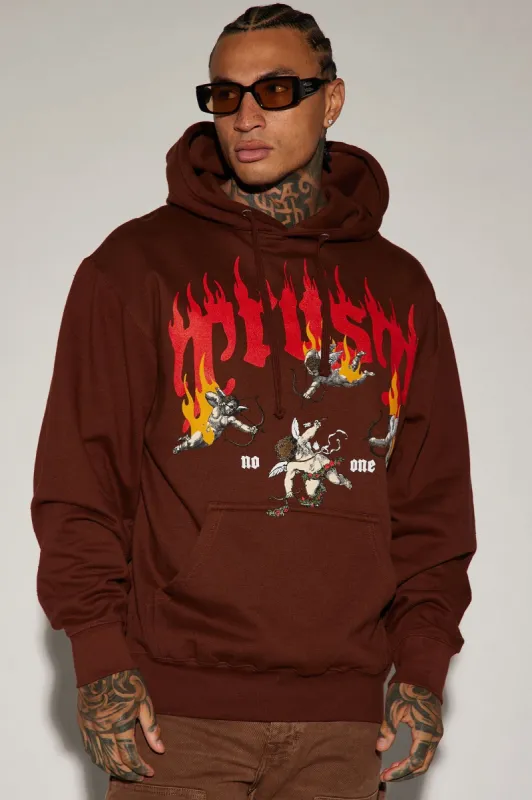 Trust None Hoodie - Chocolate sold by Fashion Nova