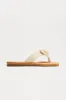 Final Rose Flip Flops - Beige sold by Fashion Nova