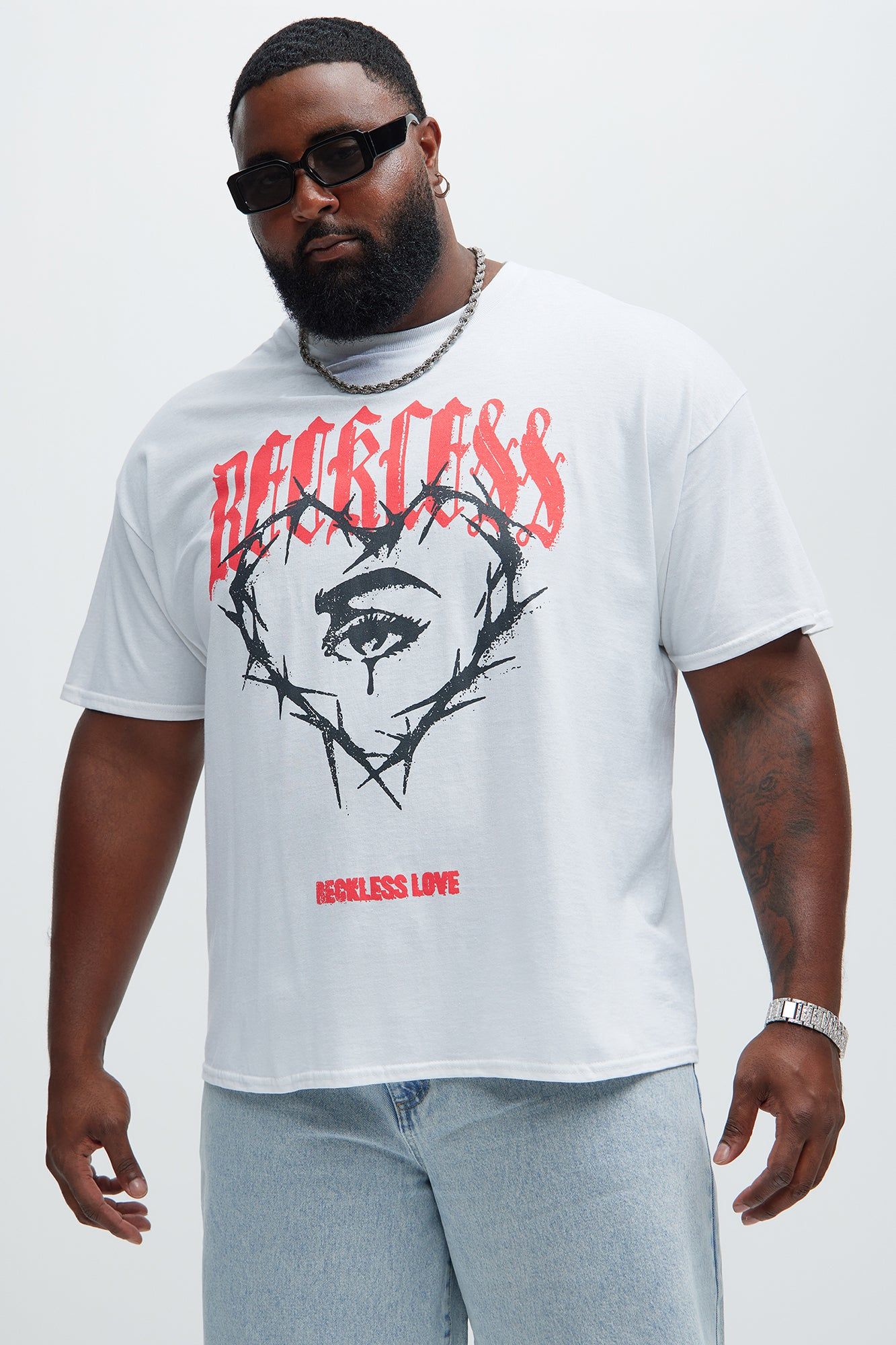 Reckless Love Short Sleeve Tee - White sold by Fashion Nova product image thumbnail 4