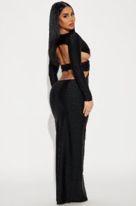 Adrienne Cut Out Maxi Dress - Black sold by Fashion Nova