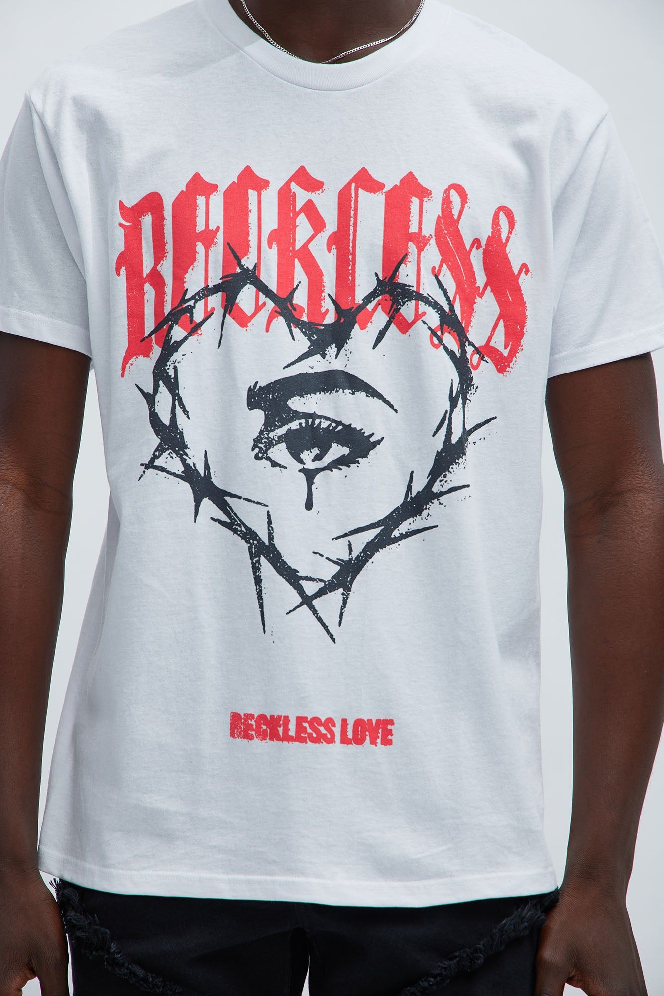 Reckless Love Short Sleeve Tee - White sold by Fashion Nova product image thumbnail 3