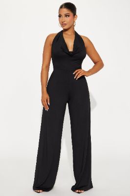 Curious Woman Jumpsuit - Black sold by Fashion Nova