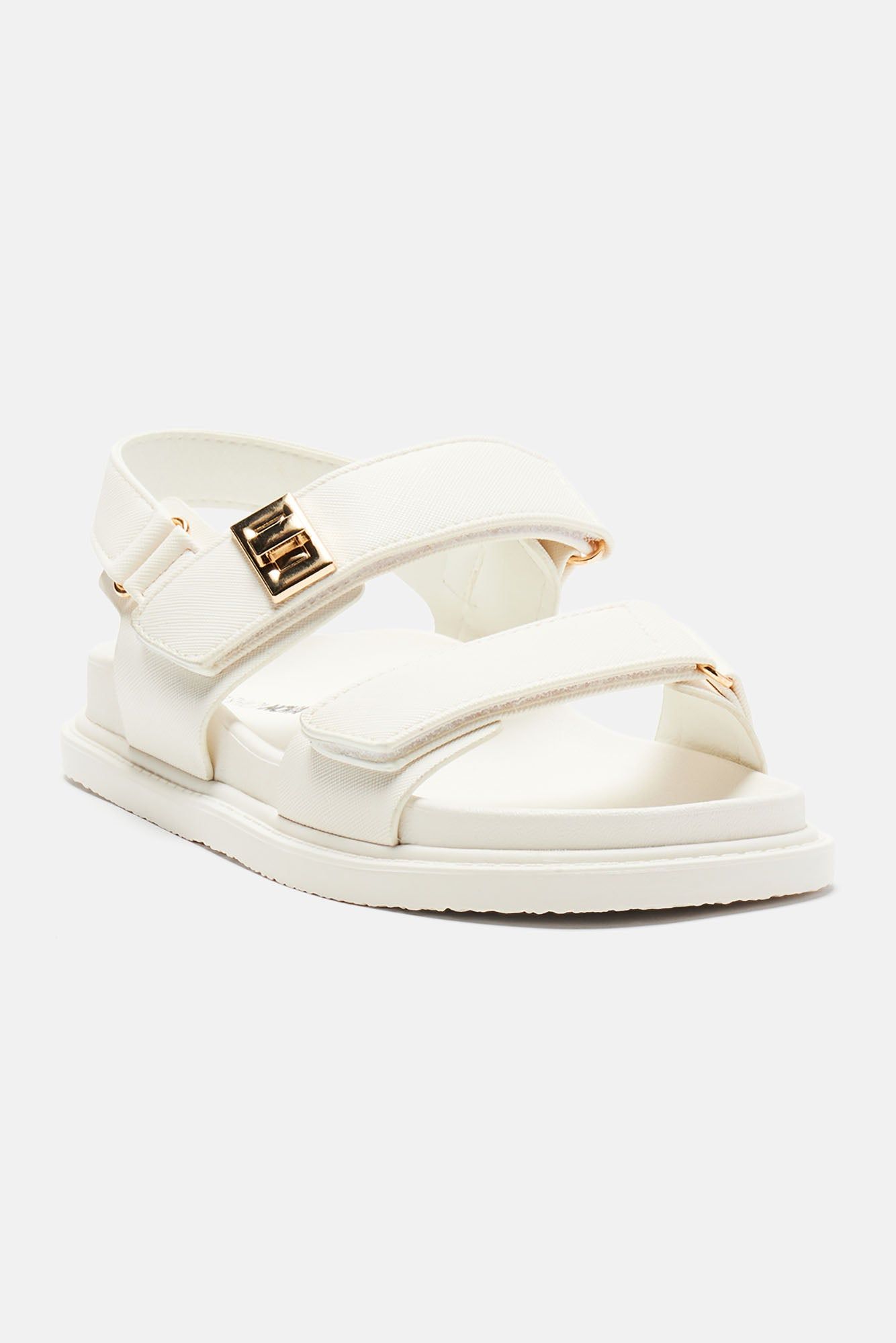 Mayara Sandals - White sold by Fashion Nova