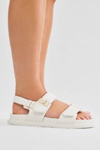 Mayara Sandals - White sold by Fashion Nova