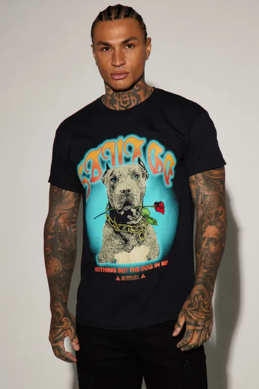 Savage Dog Short Sleeve Tee - Black sold by Fashion Nova