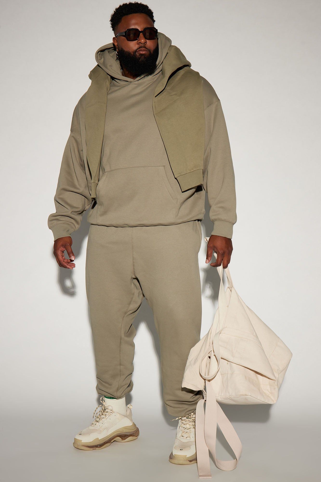 Tyson Oversized Heavyweight Hoodie - Olive sold by Fashion Nova product image thumbnail 2