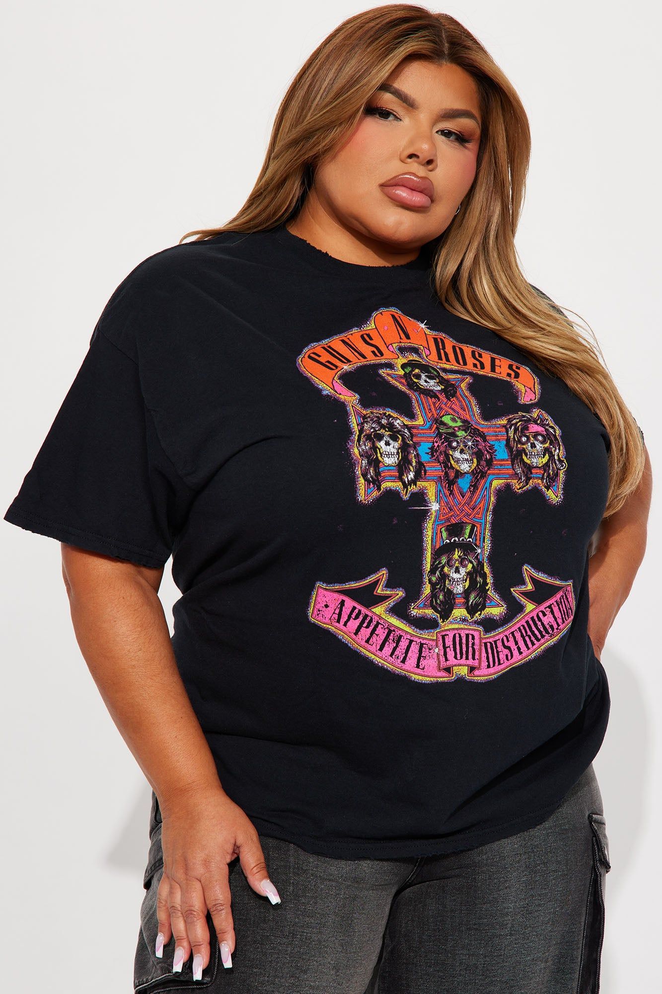 Appetite For Destruction Guns N Roses Tshirt - Black sold by Fashion Nova product image thumbnail 4