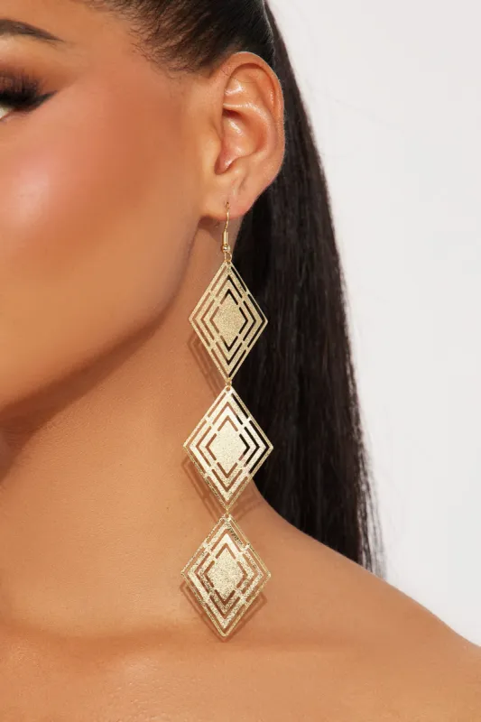 Endless Trips Earrings - Gold sold by Fashion Nova