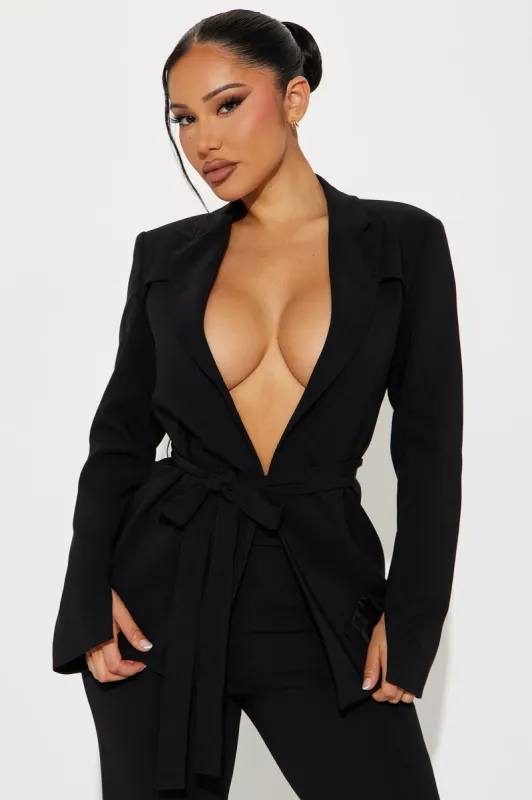 About Her Business Blazer - Black sold by Fashion Nova