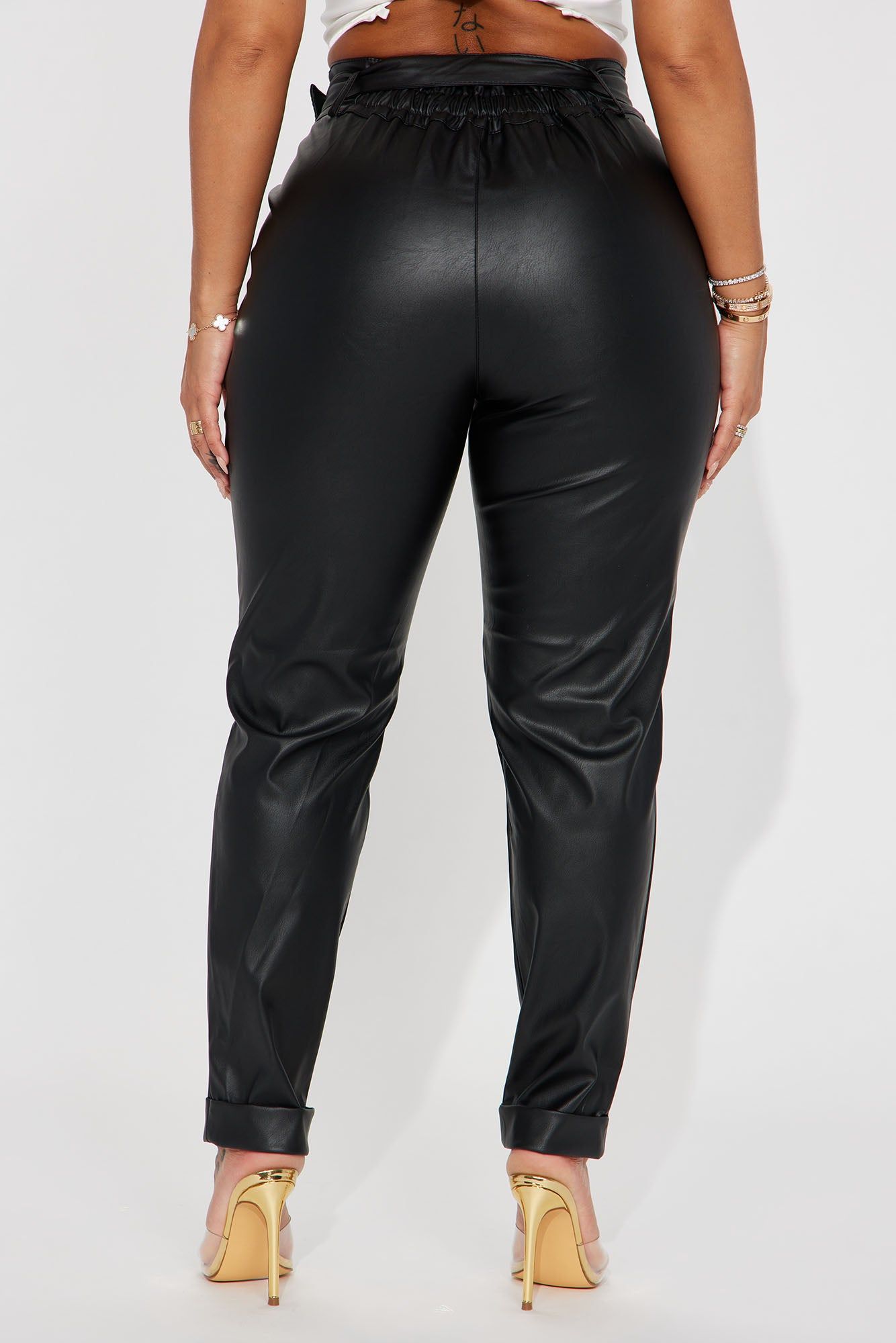 Taking Time Faux Leather Pant - Black sold by Fashion Nova product image thumbnail 3
