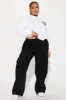 Out For The Day Cargo Pant - Black sold by Fashion Nova