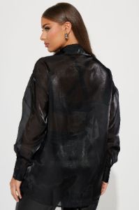 A Little Party Shirt - Black sold by Fashion Nova