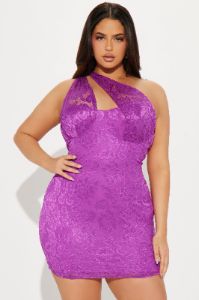 Lolita Lace Micro Mini Dress - Purple sold by Fashion Nova