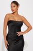 Emma Satin Maxi Dress - Black sold by Fashion Nova