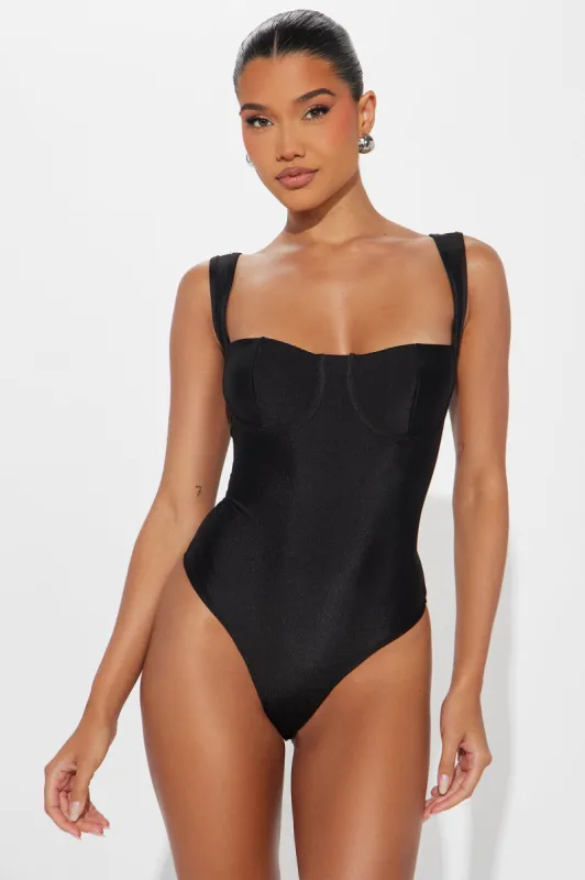 Better Like This Bodysuit - Black sold by Fashion Nova