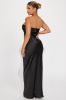 Emma Satin Maxi Dress - Black sold by Fashion Nova