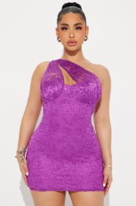 Lolita Lace Micro Mini Dress - Purple sold by Fashion Nova
