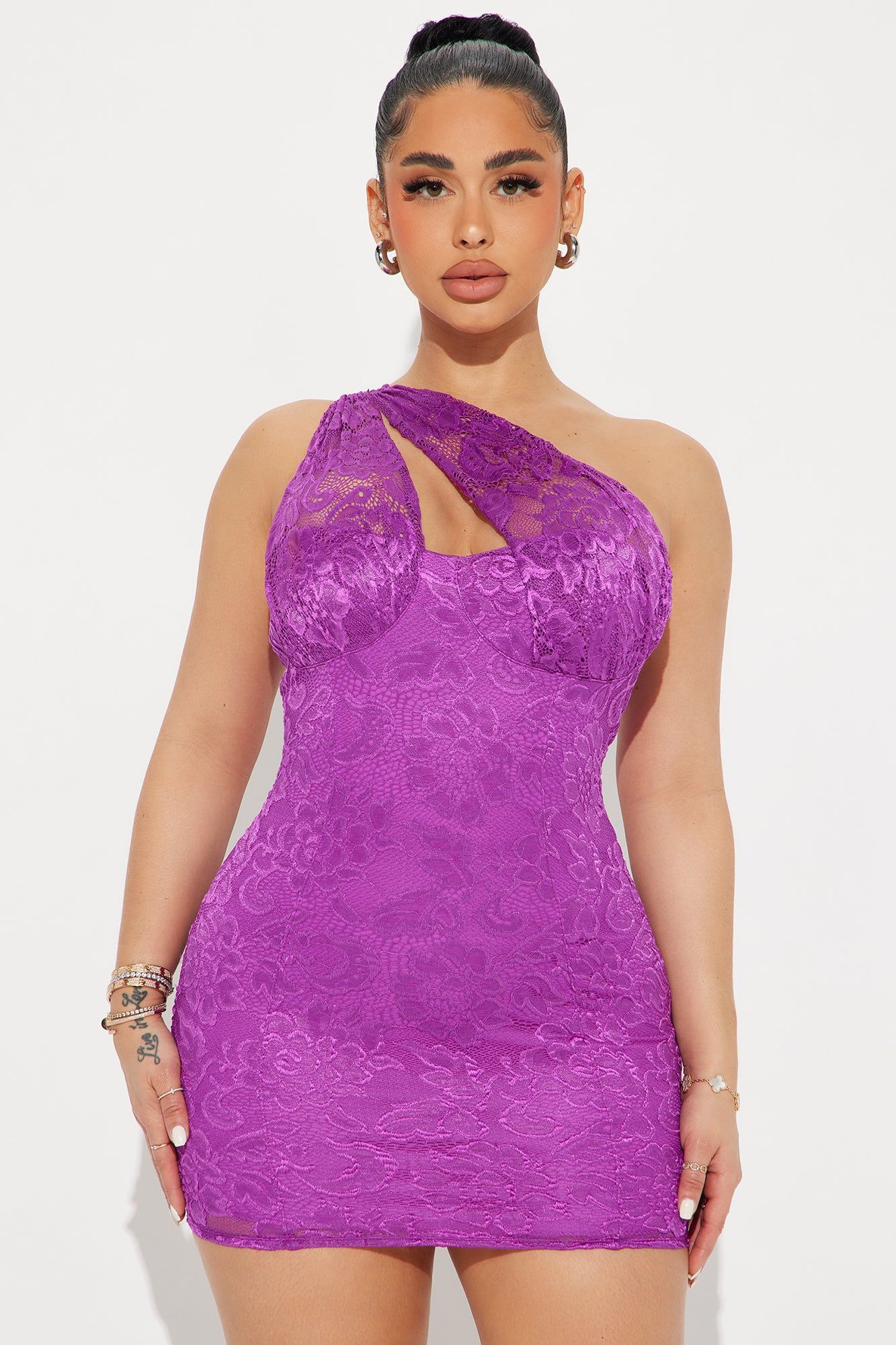 Lolita Lace Micro Mini Dress - Purple sold by Fashion Nova product image thumbnail 2