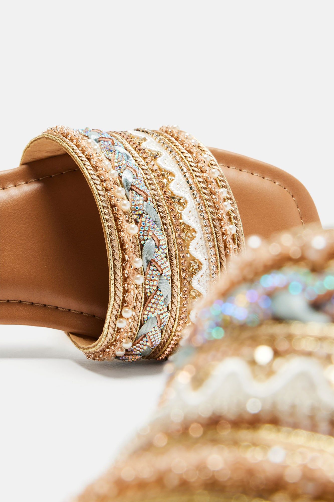 Coast To Coast Flat Sandals - Gold sold by Fashion Nova product image thumbnail 5