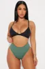 Me And You Seamless Ribbed Thong Panty - Hunter sold by Fashion Nova