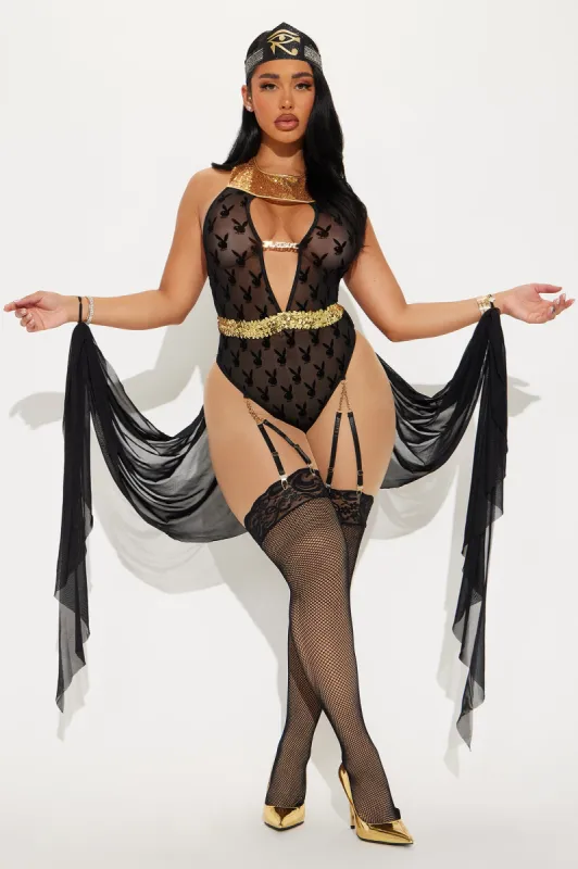 Playboy Egyptian Queen 2 Piece Costume Set - Black/Gold sold by Fashion Nova