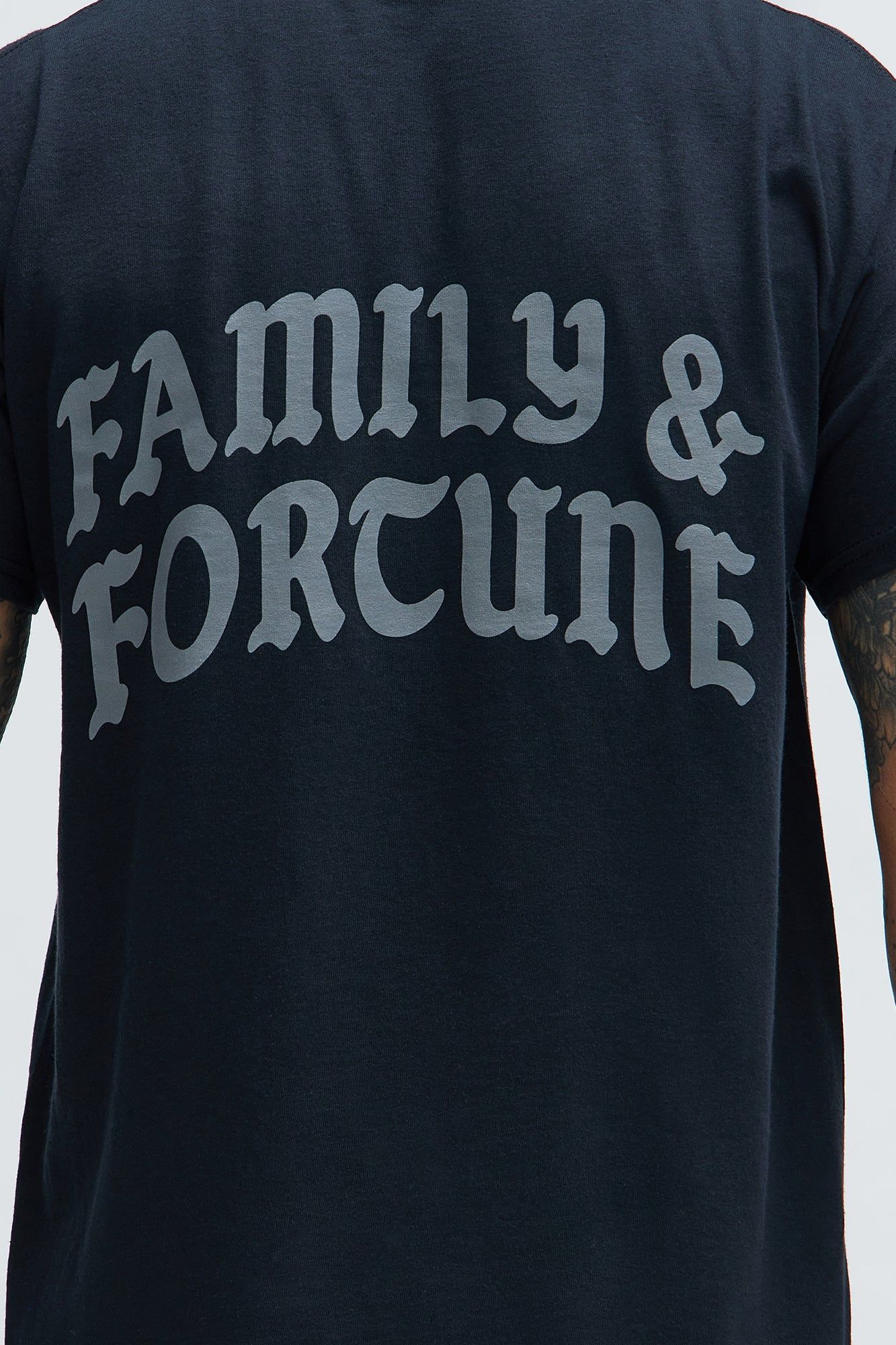 God Bless The Fam Short Sleeve Tee - Black sold by Fashion Nova product image thumbnail 3