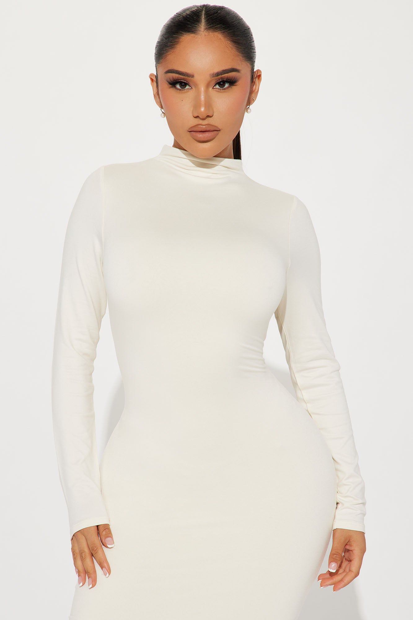 Efina Double Lined Midi Dress - Cream sold by Fashion Nova product image thumbnail 2