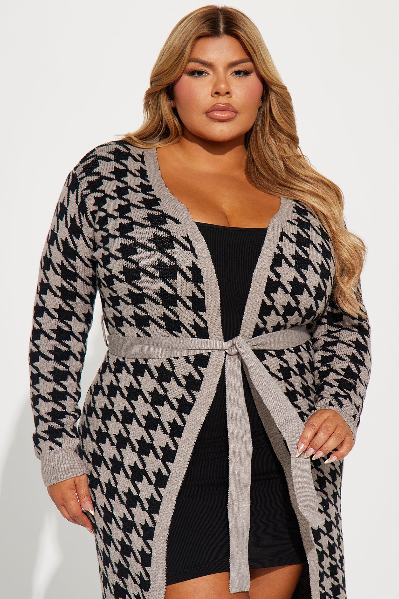 Match By Vibe Cardigan - Black/Grey sold by Fashion Nova product image thumbnail 2