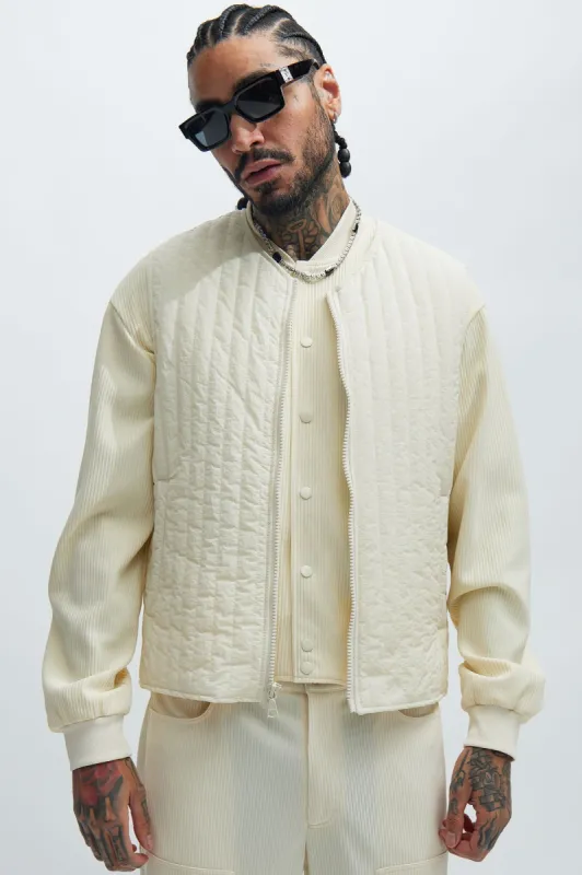 Warren Nylon Vest - White sold by Fashion Nova