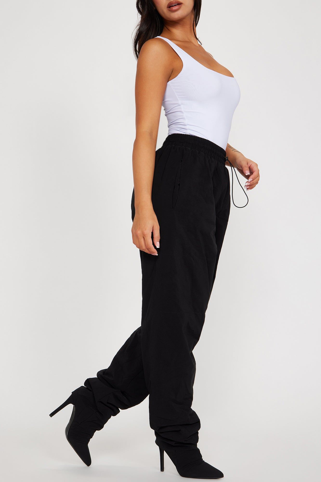 Come On Over Pant Boots - Black sold by Fashion Nova