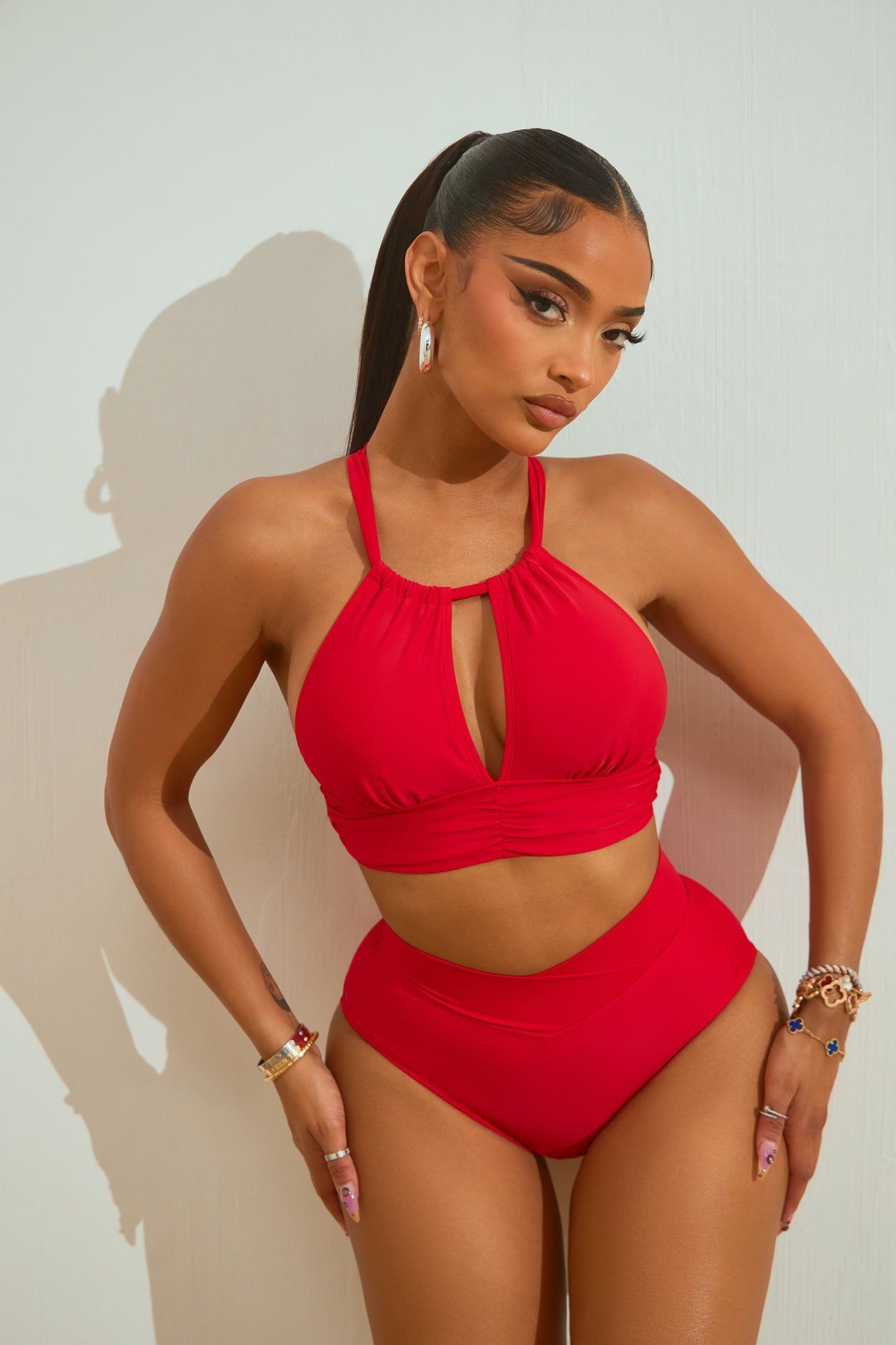 Debbie 2 Piece Bikini - Red sold by Fashion Nova