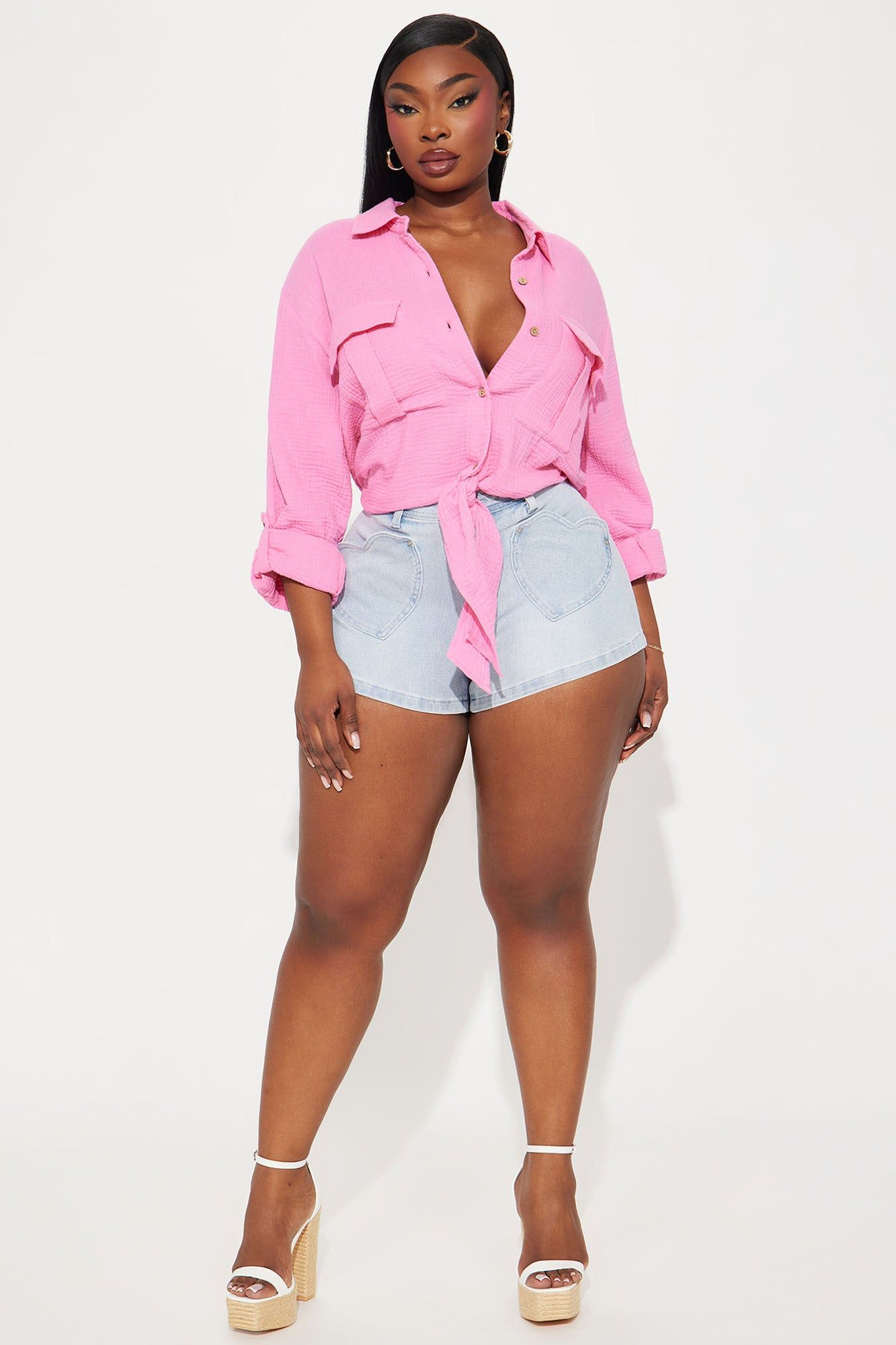 Huntington Shirt - Pink sold by Fashion Nova product image thumbnail 5