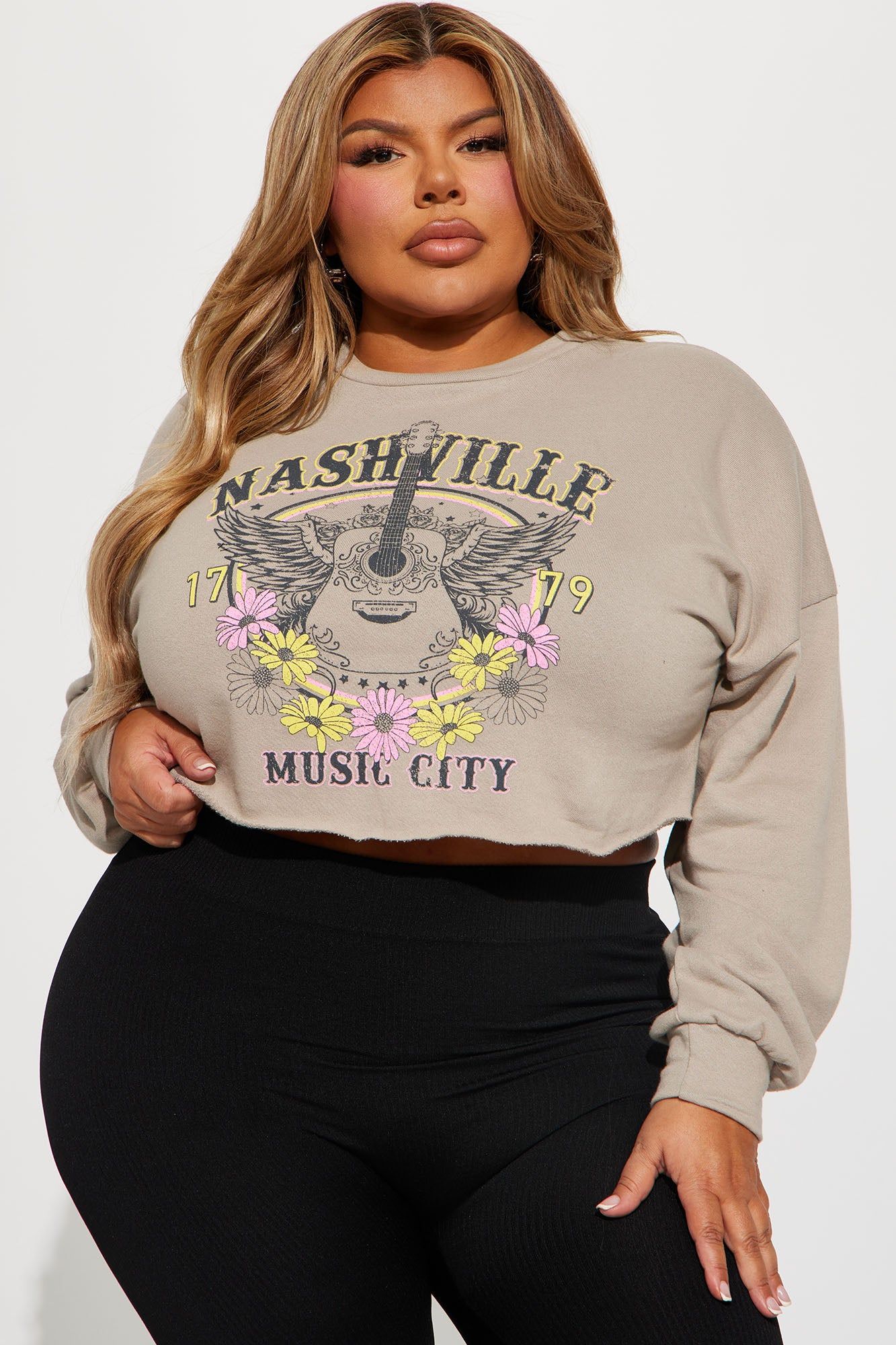 Nashville Has My Heart Top - Taupe sold by Fashion Nova product image thumbnail 5