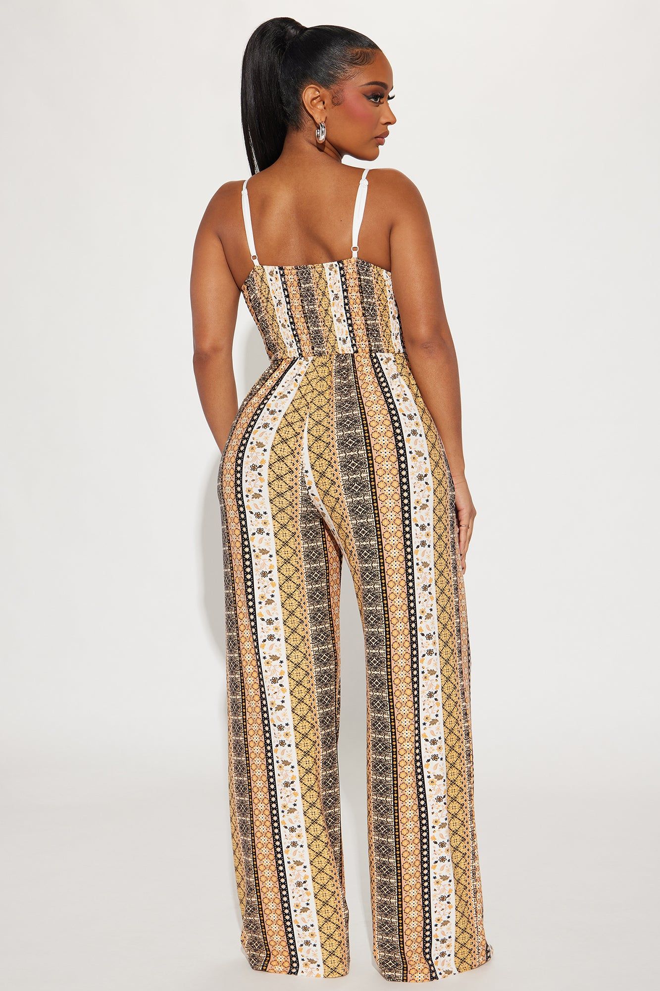 Pure Bliss Jumpsuit - Brown/combo sold by Fashion Nova product image thumbnail 3