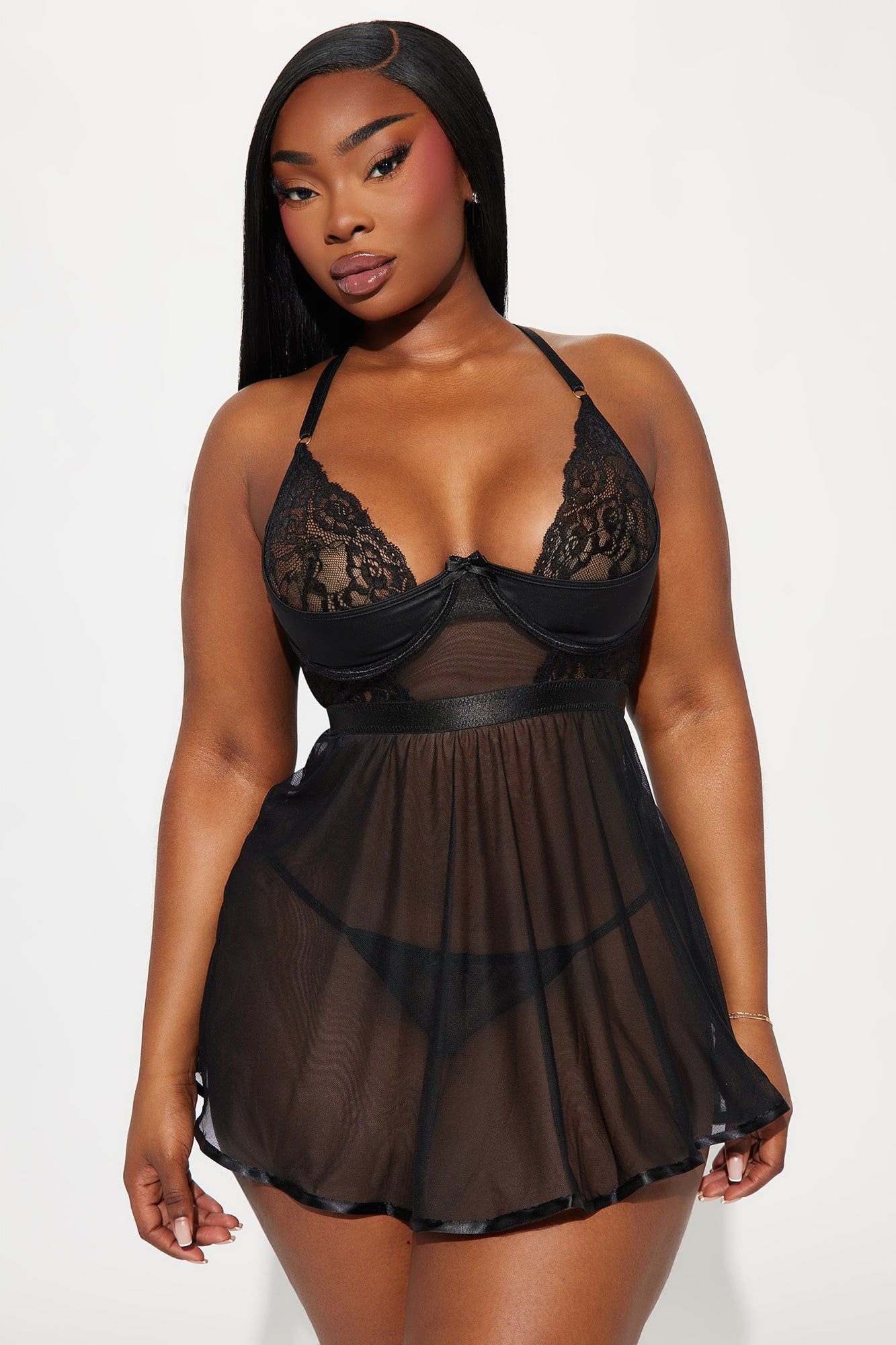 Love Like This Mesh Babydoll - Black sold by Fashion Nova product image thumbnail 4