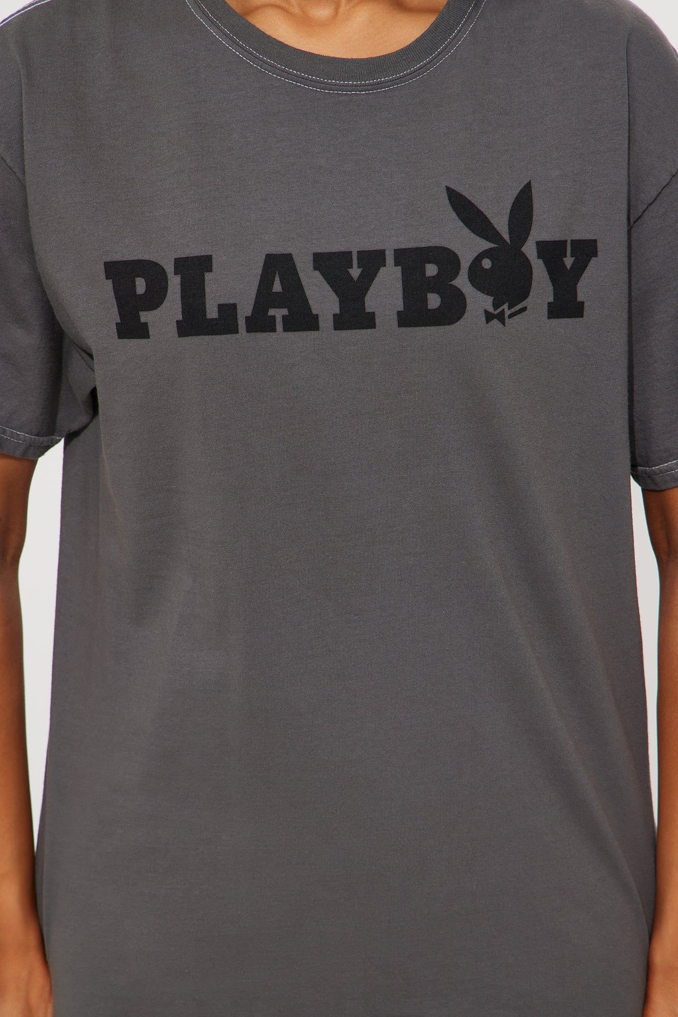 Playmate of The Year Graphic Tee - Grey sold by Fashion Nova product image thumbnail 3